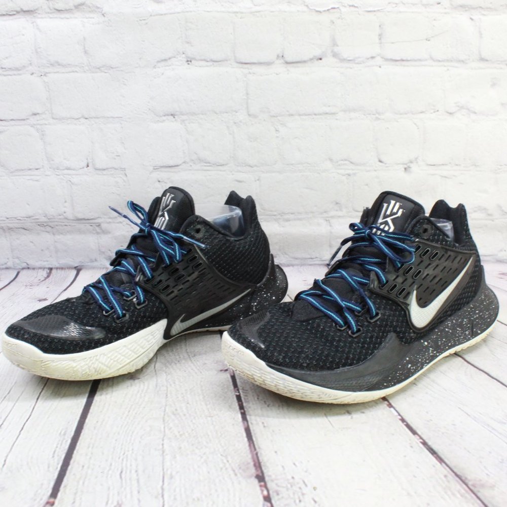 NIKE Kyrie Low 2 Black Metallic Silver Shoes Athletic Sneakers Size US 8 - Picture 2 of 9